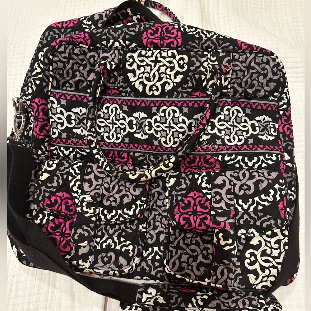 Vera Bradley Canterberry Magenta weekender bag